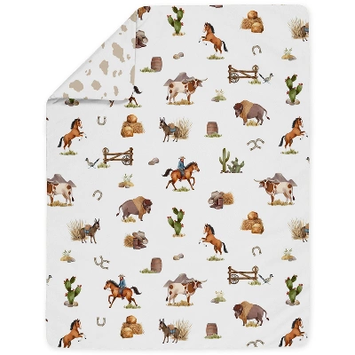 Sweet Jojo Designs Boy Toddler Bedding Set Country Western Taupe Brown And Cream 5pc 5 Sweet Jojo Designs Boy Toddler Bedding Set Country Western Taupe Brown And Cream 5pc - Image 3