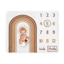 Sweet Jojo Designs Boy Or Girl Gender Neutral Unisex Milestone Swaddle Baby Blanket Boho Sun Orange And Taupe 11 Sweet Jojo Designs Boy Or Girl Gender Neutral Unisex Milestone Swaddle Baby Blanket Boho Sun Orange And Taupe -Kids House GUEST 62457f69 bf25 41c1 a495 4780c26e27bc