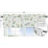 Sweet Jojo Designs Girl Window Valance Treatment 54in. Botanical Green And White -Kids House GUEST 626839c7 7b21 47c1 98fe cf6dcb4a1025