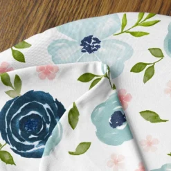 Sweet Jojo Designs Girl Support Nursing Pillow Cover (Pillow Not Included) Watercolor Floral Blue Green And Pink -Kids House GUEST 6628a5a1 f80e 43e6 8d91 13e7fd802731