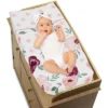 Sweet Jojo Designs Girl Changing Pad Cover Watercolor Floral Pink White And Green -Kids House GUEST 66b592a2 d889 408f 869b fa3fa91df3fd