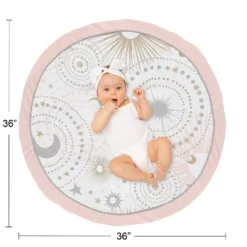 Sweet Jojo Designs Girl Baby Tummy Time Playmat Celestial Pink Gold And Grey -Kids House GUEST 68a56cdf cb88 4750 a293 d9751c5111b1