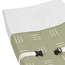 Sweet Jojo Designs Boy Or Girl Gender Neutral Unisex Changing Pad Cover Boho Hatch Green And White -Kids House GUEST 691210d7 54db 449d a4b5 36273348b0e3