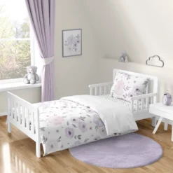 Sweet Jojo Designs Girl Toddler Bedding Set Watercolor Floral Purple Pink And Grey 5pc 13 Sweet Jojo Designs Girl Toddler Bedding Set Watercolor Floral Purple Pink And Grey 5pc -Kids House GUEST 69ef310a 64c9 4cd1 95b3 b37ccdd2e002