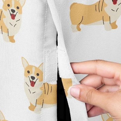 Sweet Jojo Designs Boy, Girl, Unisex/Gender Neutral Dog Crate Kennel Cover 36in. Corgi Cartoon Puppy Orange And White 4 Sweet Jojo Designs Boy, Girl, Unisex/Gender Neutral Dog Crate Kennel Cover 36in. Corgi Cartoon Puppy Orange And White - Image 2