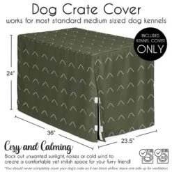 Sweet Jojo Designs Boy, Girl, Unisex/Gender Neutral Dog Crate Kennel Cover 36in. Woodland Arrow Green And White -Kids House GUEST 6e6343b1 4f91 4025 aaf1 693c1c206aae