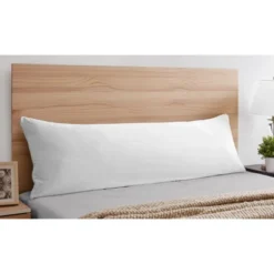 Sweet Jojo Designs Boy Or Girl Gender Neutral Unisex Body Pillow Cover (Pillow Not Included) 54in.x20in. Solid White