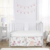 Sweet Jojo Designs Girl Baby Crib Bed Skirt Watercolor Floral Pink Grey And White -Kids House GUEST 6f52dec5 c325 46b0 b8d6 79a5a9b142bb
