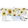 Sweet Jojo Designs Window Valance Treatment 54in. Sunflower Yellow Green And Taupe -Kids House GUEST 73864a24 b7e1 4306 8dae be5dda365064