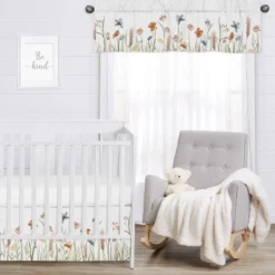 Sweet Jojo Designs Window Valance Treatment 54in. Watercolor Floral Garden Multicolor -Kids House GUEST 7434d094 2c9c 4a51 9228 d1800f449b4d