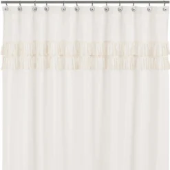 Sweet Jojo Designs Shower Curtain 72in.x72in. Boho Fringe Ivory 9 Sweet Jojo Designs Shower Curtain 72in.x72in. Boho Fringe Ivory -Kids House GUEST 75af4356 99e1 4bea bfe4 a8bfb10416d0