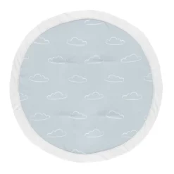 Sweet Jojo Designs Boy Baby Tummy Time Playmat Airplane Blue And White -Kids House GUEST 785061c4 29f2 46b8 be60 15e10559ea36