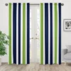 Sweet Jojo Designs Navy Blue & Lime Green Stripe Window Panels - Navy - 2 Each -Kids House GUEST 79533ac4 1193 44b0 8a61 366ad43e9ff1