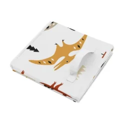 Sweet Jojo Designs Boy Or Girl Gender Neutral Unisex Set Of 2 Kids' Decorative Fabric Storage Bins Mod Dinosaur Black And Orange -Kids House GUEST 79e07762 7016 414e b1bc 33750d2b1156