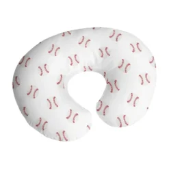 Sweet Jojo Designs Boy Support Nursing Pillow Cover (Pillow Not Included) Baseball Patch Red And White -Kids House GUEST 7b1373e9 bdc4 4f36 bd94 4ad4a4f566ad