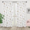 Sweet Jojo Designs Window Curtain Panels 84in. Deer Floral White Taupe And Pink -Kids House GUEST 7dd6f5bc 3bea 469e 8c06 0f8e6a622226
