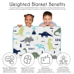 Sweet Jojo Designs Boy Toddler Weighted Blanket 5lbs. For Kids Mod Dinosaur Blue And Green 10 Sweet Jojo Designs Boy Toddler Weighted Blanket 5lbs. For Kids Mod Dinosaur Blue And Green -Kids House GUEST 7e1bd205 8915 4b75 8576 6ab6d10304f1