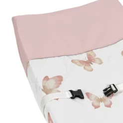 Sweet Jojo Designs Girl Changing Pad Cover Butterfly Pink And Taupe -Kids House GUEST 855cdb0e 1035 4fcb 955b 661bbf4fc9bc