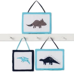 Sweet Jojo Designs Crib Bedding Set - Blue & Green Mod Dino - 11pc -Kids House GUEST 86f01436 d503 44bb 87b4 a8609ca6e0d1
