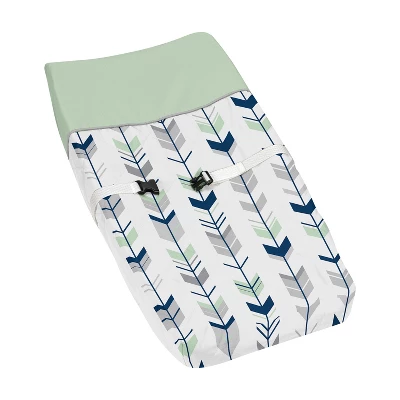 Sweet Jojo Designs Gender Neutral Unisex Changing Pad Cover Mod Arrow Grey Blue And Green 8 Sweet Jojo Designs Gender Neutral Unisex Changing Pad Cover Mod Arrow Grey Blue And Green - Image 6