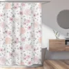 Sweet Jojo Designs Shower Curtain 72in.x72in. Watercolor Floral Pink And Grey -Kids House GUEST 882375b9 a30f 4e3c b723 fa51196d9827