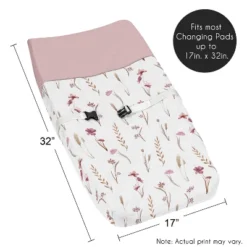 Sweet Jojo Designs Girl Changing Pad Cover Watercolor Floral Garden Rose Pink And Taupe 11 Sweet Jojo Designs Girl Changing Pad Cover Watercolor Floral Garden Rose Pink And Taupe -Kids House GUEST 88a4bff6 02ce 4d06 847d 3ee73d5ac6a7