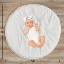Sweet Jojo Designs Boy Girl Gender Neutral Unisex Baby Tummy Time Playmat Bohemian Fringe Collection Ivory -Kids House GUEST 8a72a193 e5ae 4e43 acc9 9c0fbd898958