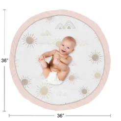 Sweet Jojo Designs Girl Baby Tummy Time Playmat Desert Sun Pink Mauve And Taupe 8 Sweet Jojo Designs Girl Baby Tummy Time Playmat Desert Sun Pink Mauve And Taupe -Kids House GUEST 8d4d74c8 4c9a 4191 b1d4 2f524194bb61