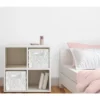 Sweet Jojo Designs Fabric Storage Bins Set Rose White -Kids House GUEST 8dafd8f1 3af0 4c67 a3c3 2ccc815bccf4