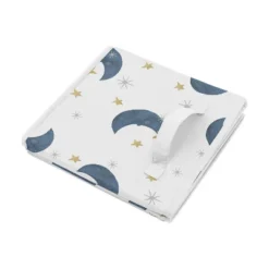 Sweet Jojo Designs Boy Or Girl Gender Neutral Unisex Set Of 2 Kids' Decorative Fabric Storage Bins Bear And Moon Blue Gold And Grey -Kids House GUEST 8eb1f6ed 5c1e 46eb 85d6 46e6c9ebbde6
