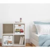 Sweet Jojo Designs Fabric Storage Bins Set Construction Truck Red Blue And Grey