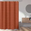 Sweet Jojo Designs Shower Curtain 72in.x72in. Diamond Tuft Orange And Ivory -Kids House GUEST 9146acce 5b60 434f 9ecc aef67b167162