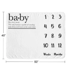 Sweet Jojo Designs Gender Neutral Unisex Baby Milestone Blanket Dictionary Black And White -Kids House GUEST 91d58ed8 6516 4e7d 9468 3738ba20b290