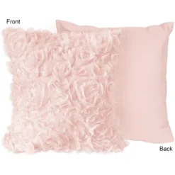Sweet Jojo Designs Girl Decorative Throw Pillow Covers 18in. (Pillow Inserts Not Included) Rose Pink 2pc. -Kids House GUEST 94f7ee56 85e7 4093 94fd 7af95f10acbb