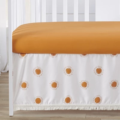 Sweet Jojo Designs Baby Crib Bedding Set - White And Pumpkin Boho Sun Collection 4pc 5 Sweet Jojo Designs Baby Crib Bedding Set - White And Pumpkin Boho Sun Collection 4pc - Image 3
