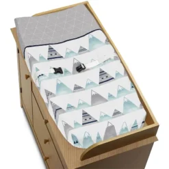 Sweet Jojo Designs Changing Pad Cover - Mountain - Gray -Kids House GUEST 966f80f6 6cf8 45ad 93c7 d34c5c9f8a8f