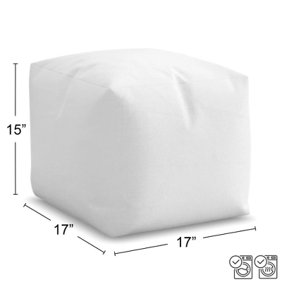 Sweet Jojo Designs Boy Girl Gender Neutral Unstuffed Fabric Ottoman Pouf Cover Decorative Storage Botanical Leaf Green And White Insert Not Included 6 Sweet Jojo Designs Boy Girl Gender Neutral Unstuffed Fabric Ottoman Pouf Cover Decorative Storage Botanical Leaf Green And White Insert Not Included - Image 4