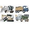 Sweet Jojo Designs Boy Wall Decal Stickers Art Nursery Décor Construction Truck Green Blue And Grey 4pc -Kids House GUEST 986ea622 6869 4b16 98b2 96645a2c5cc8