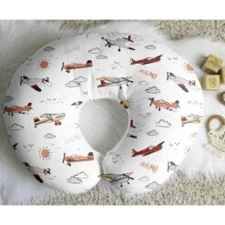 Sweet Jojo Designs Boy Support Nursing Pillow Cover (Pillow Not Included) Airplane Red Blue And White -Kids House GUEST 995abc03 6278 40f5 811f fe2791d41a98