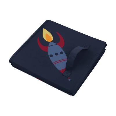 Sweet Jojo Designs Boy Fabric Storage Toy Bin Space Galaxy Blue Red And Yellow 5 Sweet Jojo Designs Boy Fabric Storage Toy Bin Space Galaxy Blue Red And Yellow - Image 3