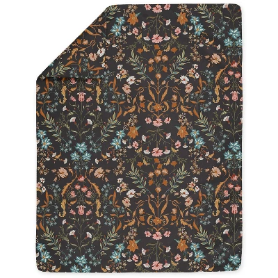 Sweet Jojo Designs Girl Toddler Bedding Set Boho Floral Wildflower Orange Black And Blue 5pc 5 Sweet Jojo Designs Girl Toddler Bedding Set Boho Floral Wildflower Orange Black And Blue 5pc - Image 3