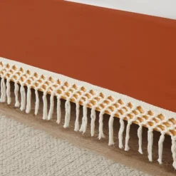 Sweet Jojo Designs Girl Dust Ruffle Queen Bed Skirt Boho Floral Wildflower Orange And Ivory -Kids House GUEST 9d4e75f1 ab25 47e1 ac0b fb9f489b0395