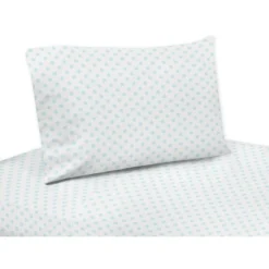 Sweet Jojo Designs Girl Toddler Bedding Set Watercolor Floral Blue Pink And White 5pc -Kids House GUEST 9e4abdc5 03dd 4495 a1cb a4de209f78e2