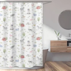 Sweet Jojo Designs On The Farm Shower Curtain - Sweet Jojo Designs