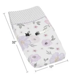 Sweet Jojo Designs Girl Changing Pad Cover Watercolor Floral Collection Lavender Purple And Grey 9 Sweet Jojo Designs Girl Changing Pad Cover Watercolor Floral Collection Lavender Purple And Grey -Kids House GUEST a2d976d8 6f0f 4639 ad0c fc76f24378dd
