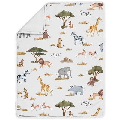 Sweet Jojo Designs Girl Baby Crib Bedding Set - Jungle Animals Collection 4pc 4 Sweet Jojo Designs Girl Baby Crib Bedding Set - Jungle Animals Collection 4pc - Image 2