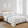 Sweet Jojo Designs Full/Queen Comforter Bedding Set Airplane Red Blue And White 3 Pc