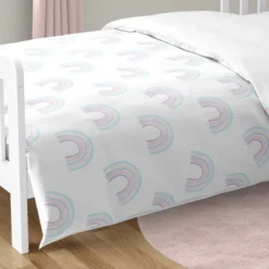 Sweet Jojo Designs Girl Toddler Bedding Set Rainbow Multicolor 5pc -Kids House GUEST a5b6a6ad a838 4a7c 86ee 20e7c27734ea
