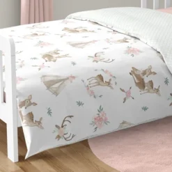 Sweet Jojo Designs Girl Toddler Bedding Set Deer Floral White Taupe And Pink 5 Pc 12 Sweet Jojo Designs Girl Toddler Bedding Set Deer Floral White Taupe And Pink 5 Pc -Kids House GUEST abce0b66 3c6f 4230 b68a ed663102feb5