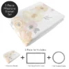 Sweet Jojo Designs Girl Baby Milestone Blanket Watercolor Floral Yellow And Pink